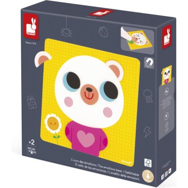 Jeu Magnétique - L'Ours des Émotions : Jouets Magnétiques - Janod
