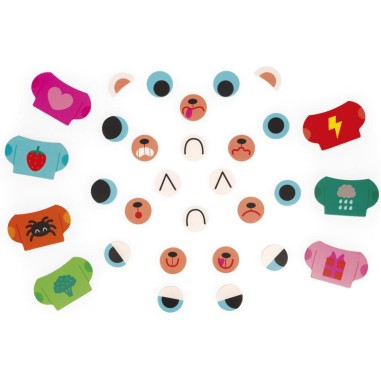 Jeu Magnétique - L'Ours des Émotions : Jouets Magnétiques - Janod