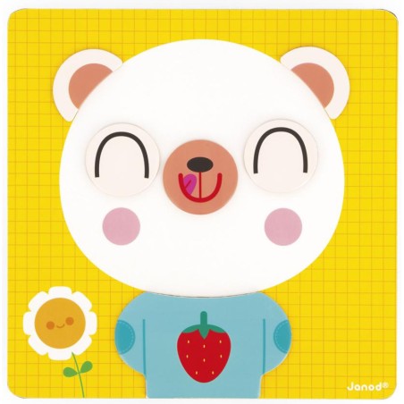 Jeu Magnétique - L'Ours des Émotions : Jouets Magnétiques - Janod