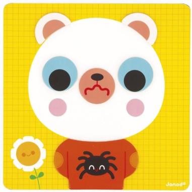 Jeu Magnétique - L'Ours des Émotions : Jouets Magnétiques - Janod