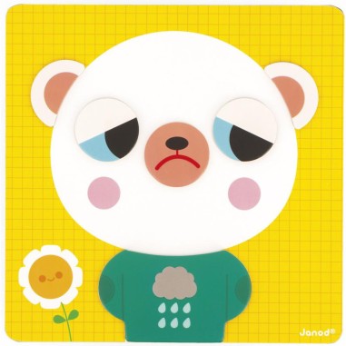 Jeu Magnétique - L'Ours des Émotions : Jouets Magnétiques - Janod