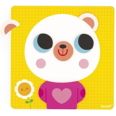 Jeu Magnétique - L'Ours des Émotions : Jouets Magnétiques - Janod
