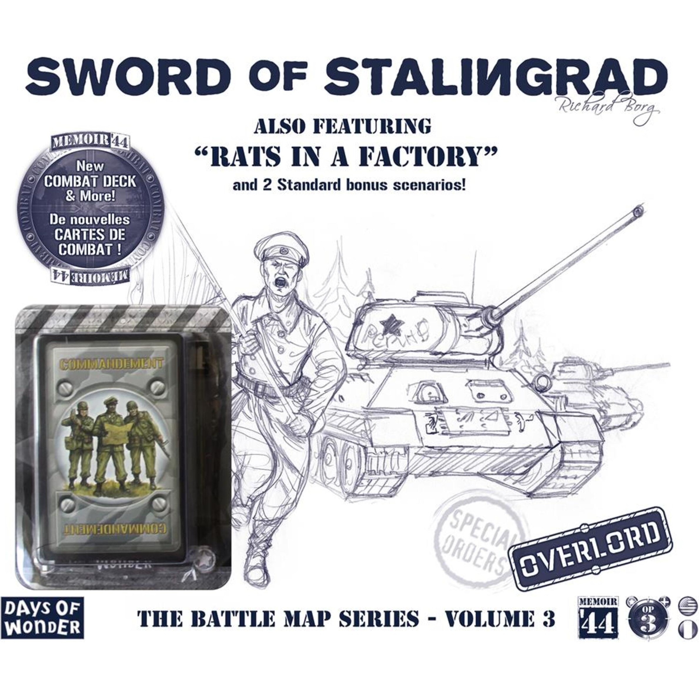 Extension Battle Maps 3 L'Epée de Stalingrad Memoire 44 Days of Wonder