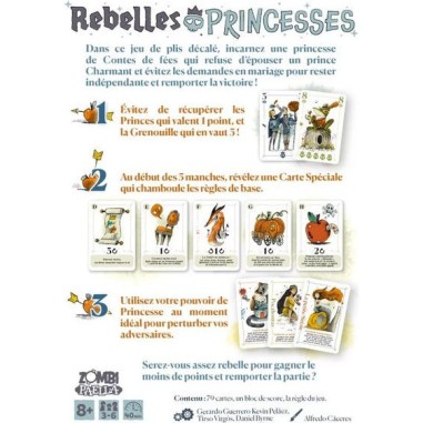 Rebelles Princesses - Jeu de Société - Jeu de Plis - Gigamic