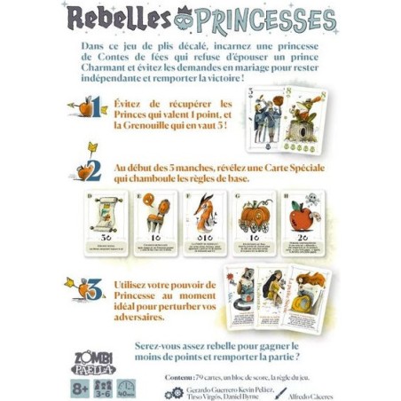 Rebelles Princesses - Jeu de Société - Jeu de Plis - Gigamic