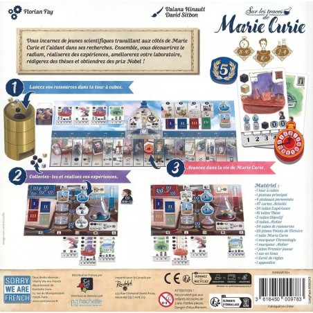 Sur les Traces de Marie Curie - Sorry we are French - Jeux de société - Gigamic