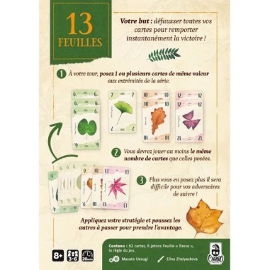 13 Feuilles - Jeu de Société - Jeu de Cartes - Gigamic
