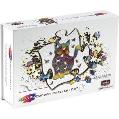 Rainbow Wooden Puzzle Chat - 99pcs - Eureka 3D Puzzle - Rainbowooden