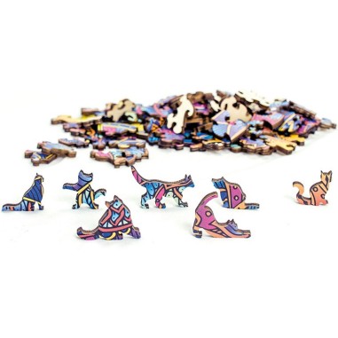 Rainbow Wooden Puzzle Chat - 99pcs - Eureka 3D Puzzle - Rainbowooden