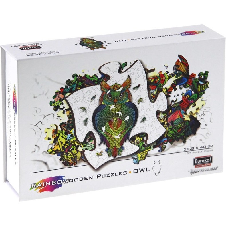 Rainbow Puzzle en bois Hibou 137 pièces Gigamic