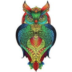 Rainbow Wooden Puzzle Hibou - 137 pcs - Eureka 3D Puzzle - Rainbowooden 2