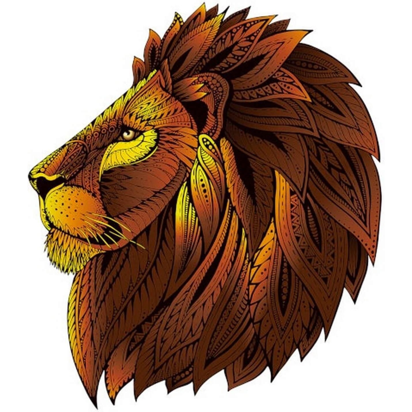 Rainbow Puzzle en bois Lion 121 pièces Gigamic
