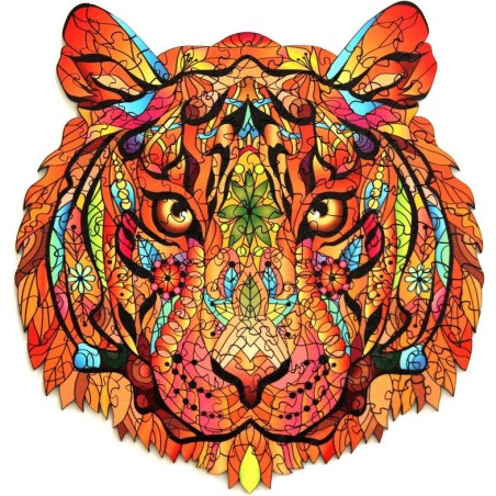 Rainbow Wooden Puzzle Tigre - Un jeu Eureka 3D Puzzle - Rainbowooden