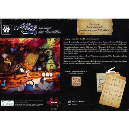 Alice au Pays des Merveilles - 1000 pièces - Puzzle - Arcana Puzzle