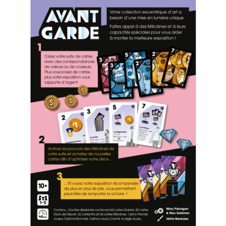 Avant Garde - Jeu de Société - Jeu de Cartes - Gigamic