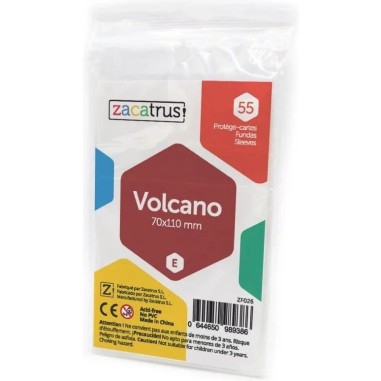 70x110mm - Lot de 55 protège-cartes Volcano - Zacatrus