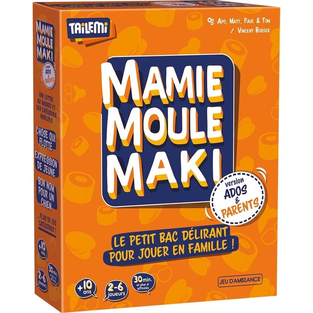 Mamie Moule Maki Version Ados & Parents Gigamic