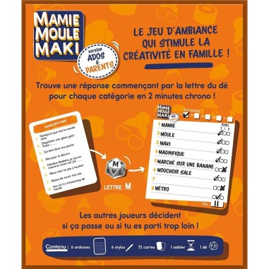 Mamie Moule Maki Ados & Parents - Un jeu Tailemi