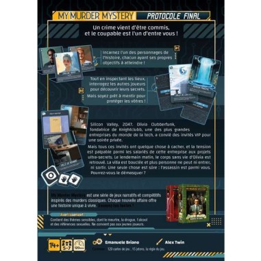 My Murder Mystery - Protocole Final - Un jeu Horrible Games