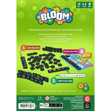Bloom - Jeu de Société - Jeu de Tuiles - Game Factory
