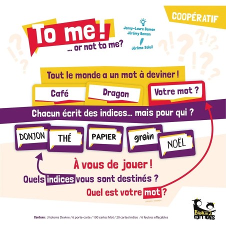 To Me ! ...or not to me ? - Jeu de société - Bankiiiz Editions