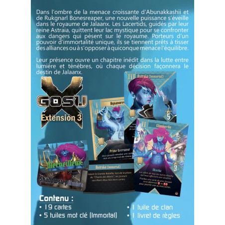 Gosu X - Extension Astraia, Queen of the Lacertids - Jeux de société - Sorry We Are French