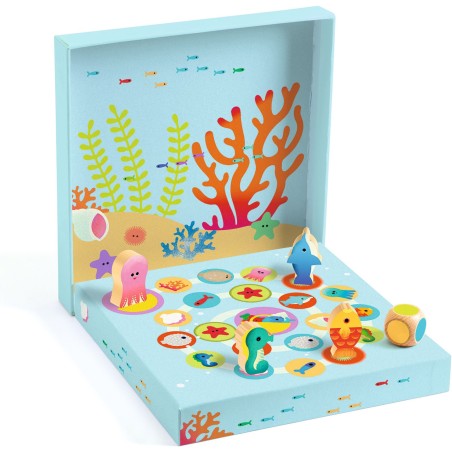 Jeux educatifs bois -ludo sea - 4 jeux - Djeco