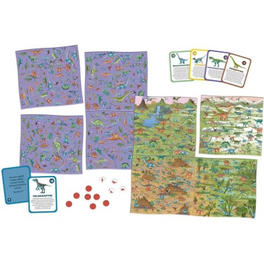 Cherche et Trouve les Dinosaures : Jeux éducatifs science et géographie - Janod