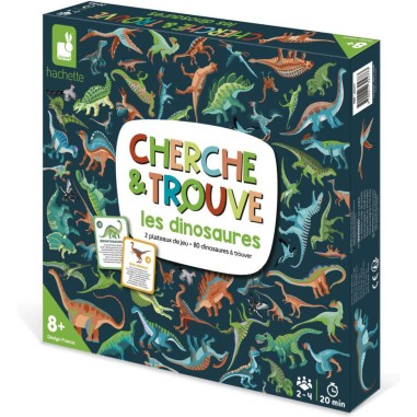 Cherche et Trouve les Dinosaures : Jeux éducatifs science et géographie - Janod
