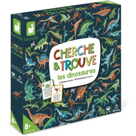 Cherche et Trouve les Dinosaures : Jeux éducatifs science et géographie - Janod