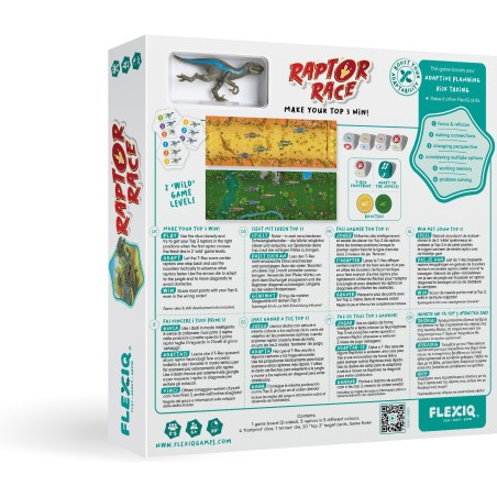 Raptor Race - Jeu de Société - Jeu de Course - Flexiq