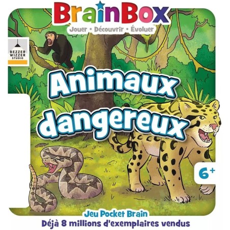 BrainBox Pocket : Animaux Dangereux - Un jeu Bezzerwizzer