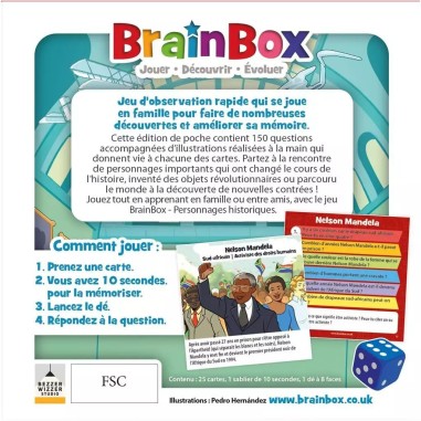 Brainbox pocket : personnages historiques - asmodée