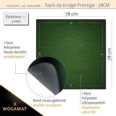 Tapis Bridge Prestige - 78X78 cm - Accessoires - Wogamat 2