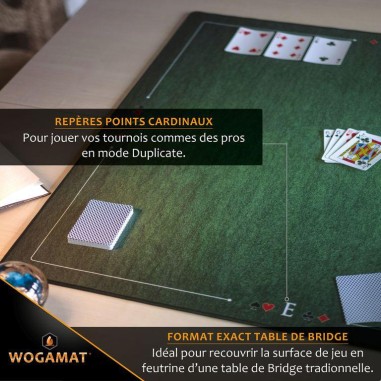 Tapis Bridge Prestige - 78X78 cm - Accessoires - Wogamat