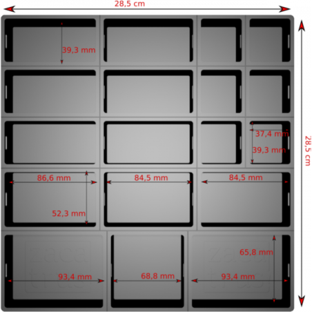 Le plateau modulaire de rangement