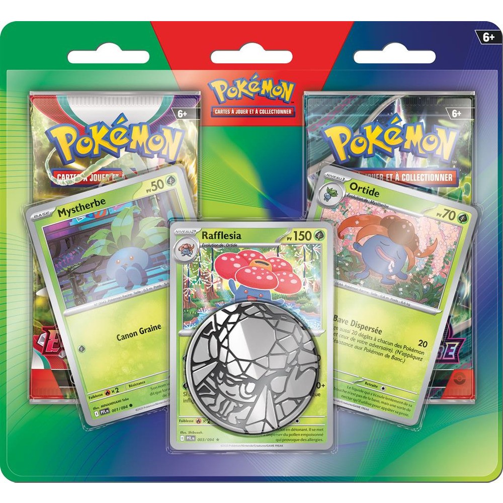 Pack 2026 Mystherbe, d'Ortide et de Rafflesia Pokémon