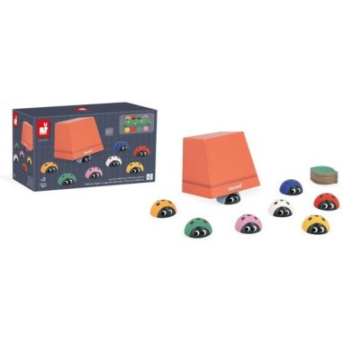 Jeu de mémoire - coccinelles - plusieurs niveaux de jeu pour développer sa mémoire tout au long de la maternelle - Janod