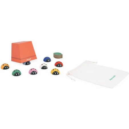 Jeu de mémoire - coccinelles - plusieurs niveaux de jeu pour développer sa mémoire tout au long de la maternelle - Janod