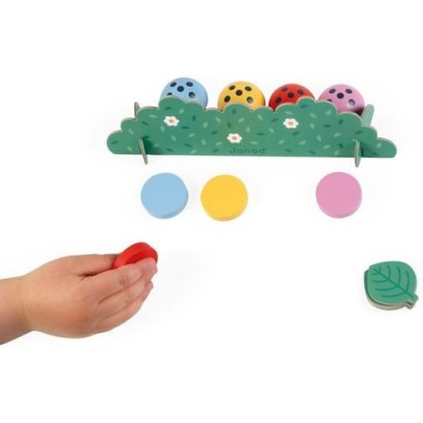Jeu de mémoire - coccinelles - plusieurs niveaux de jeu pour développer sa mémoire tout au long de la maternelle - Janod
