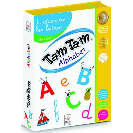 Tam tam coffret alphabet - abludis - 2 jeux pour découvrir les lettres de l'alphabet. - Ab Ludis Editions