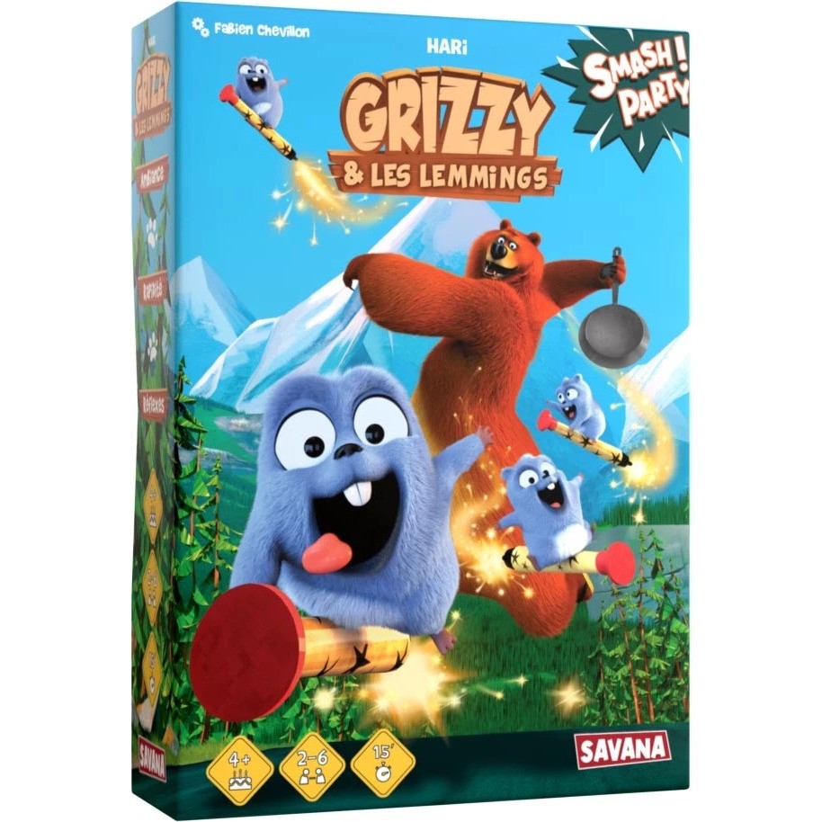 Grizzy et les Lemmings Smash Party Savana