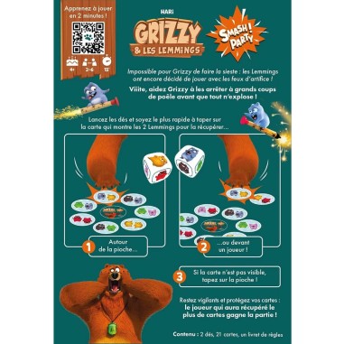 Grizzy et les Lemmings - Smash Party - Jeu Enfants - Dès 4 ans