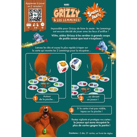 Grizzy et les Lemmings - Smash Party - Jeu Enfants - Dès 4 ans