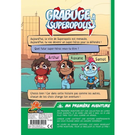 Grabuge à Superopolis - Ma Première Aventure - Livre-Jeu dès 4 ans - Espritje