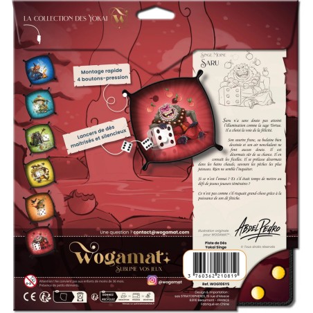 Piste de dés Yokai : Singe - Accessoire de jeu - Wogamat