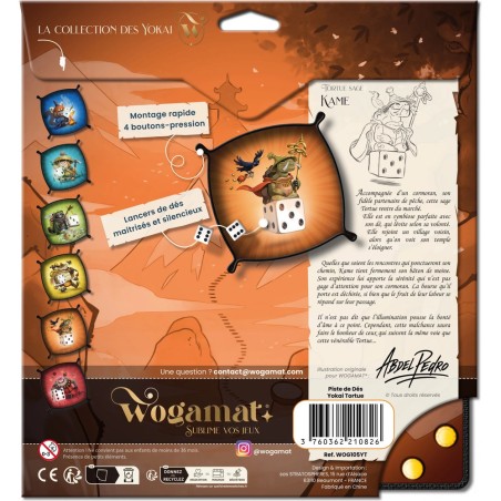 Piste de dés Yokai : Tortue - Accessoire de jeu - Wogamat