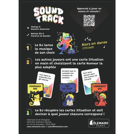 Soundtrack - Olémains Games - Jeux de société - Olemains Games