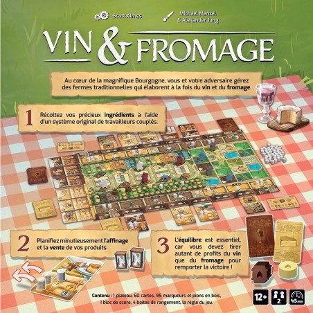 Vin et Fromage - 2 joueurs