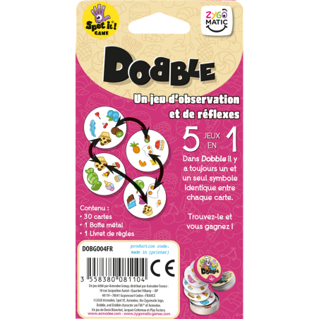 Dobble Gourmandise - Jeux de société - Zygomatic